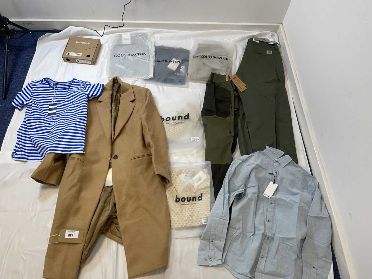 Lot Clothing to include Cole Buxton, Patagonia,...