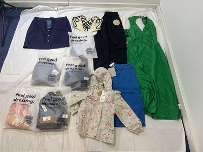 Lot Clothing to include Omnes, Never Fully Dressed,...
