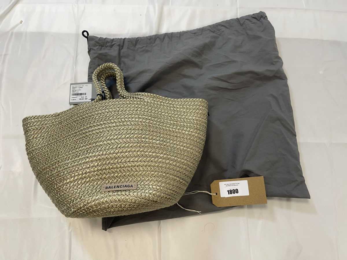 Lot Balenciaga ibiza cord basket bag in taupe with...