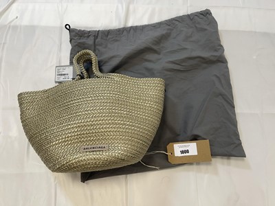 Lot Balenciaga ibiza cord basket bag in taupe with...