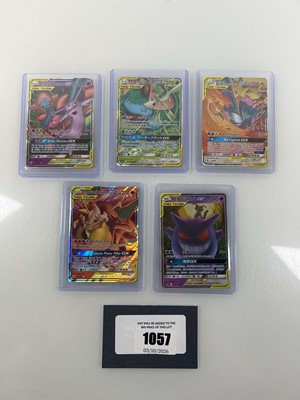 Lot 1057 - (5) Top Loaded Pokémon Tag Team GX cards...