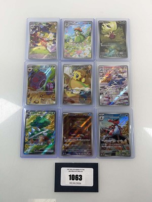Lot 1063 - (9) Top Loaded English/Japanese Pokémon TCG...