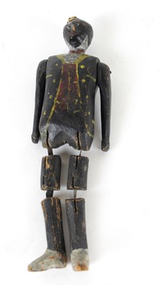 Lot 127 - A 19th century folk art 'jig' or dancing doll...