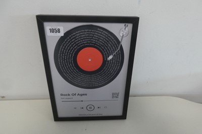 Lot 1058 - Def Leppard, Rock of Ages framed print with...