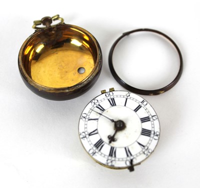 Lot 237 - A late 18th century pair cased pocket watch,...