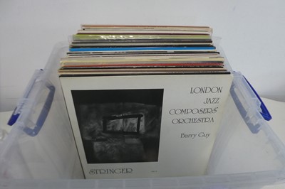 Lot 1074 - Box of vinyl albums mainly jazz and blues to...