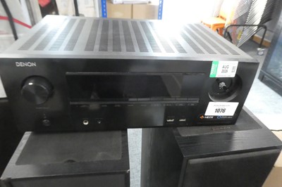 Lot 1076 - Denon AV receiver, model AVR-X2500H, missing 1...