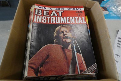 Lot 1080 - Box of Beat Instrumental magazines from the 1960s