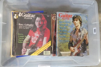 Lot 1081 - Box os Guitar Player magazines from the 1970s