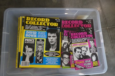 Lot 1083 - Box of Record Collector magazines from the...