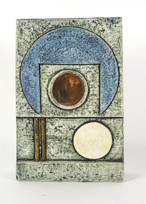 Lot 140 - A Troika Pottery slab vase of rectangular form...