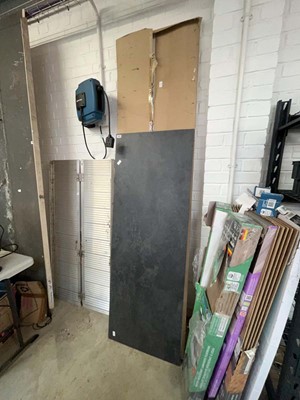 Lot 2466 - Slate effect work top together with a boxed...