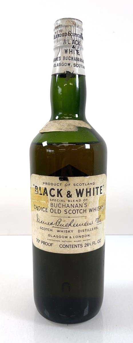Lot 12 - An old bottle of Buchanan's Black & White...