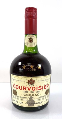 Lot 13 - An old bottle of Courvoisier 3 star Luxe...