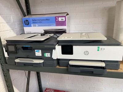 Lot 2054 - 3 HP Office Jet Pro 8122E printers