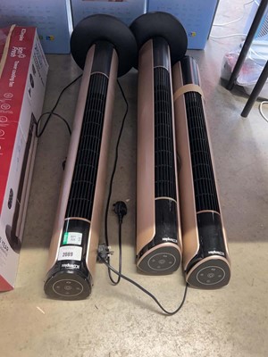 Lot 2089 - 3 unboxed Dimplex Ion Fresh cooling tower fans
