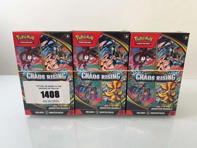Lot 1408 - 3 Pokémon TCG: Mega Evolution - Chaos Rising...