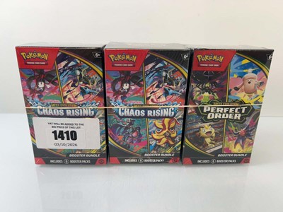 Lot 1410 - (3) Pokémon TCG: Mega Evolution - Chaos Rising...