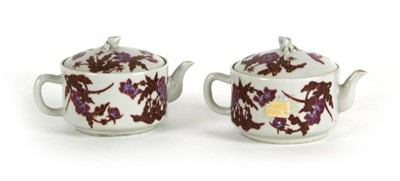 Lot 190 - A pair of Chinese teapots decorated with...