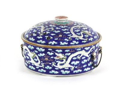Lot 192 - A Chinese covered vessel or kamcheng, possibly...