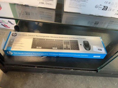 Lot 1739 - Boxed HP 720 multi device rechargeable...