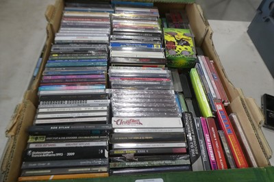 Lot 1092 - Box of CDs and cassette tapes (some still...