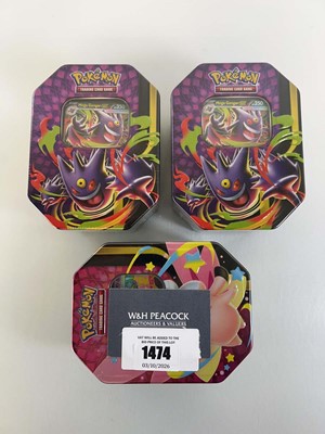 Lot 1474 - (3) Pokémon TCG: Mega Moonlit Tins (Mega...