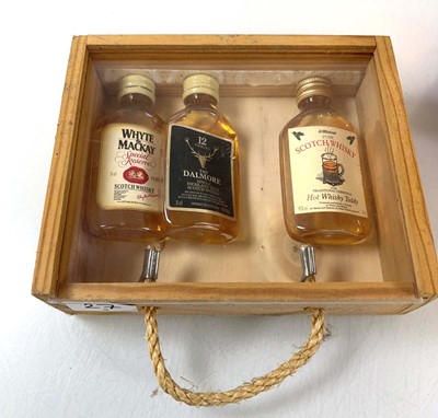 Lot 27 - A bottle & miniatures, 1x Haig & Haig Pinch...