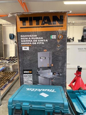Lot 2399 - Boxed Titan electric band saw