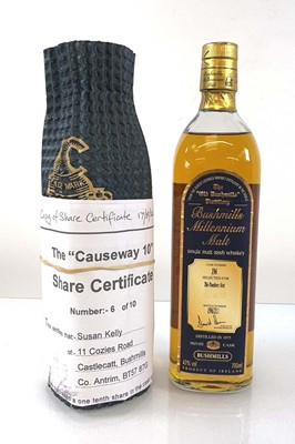 Lot 34 - A bottle of Bushmills Millenium Malt Single...