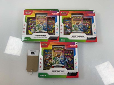 Lot 1487 - 3 Pokémon TCG: First Partner Illustration...