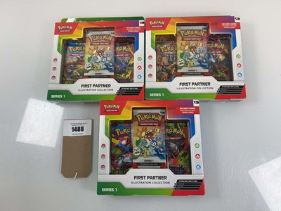 Lot 1488 - 3 Pokémon TCG: First Partner Illustration...