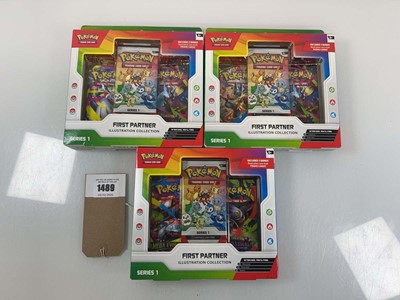 Lot 1489 - 3 Pokémon TCG: First Partner Illustration...
