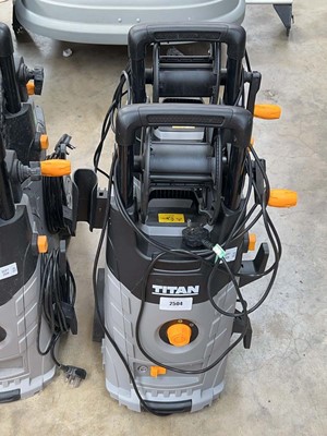 Lot 2504 - 2 Titan TTB 2200 PRW electric pressure washers,...
