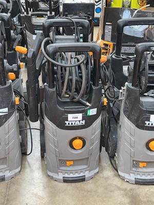 Lot 2500 - 2 Titan TTB 2200 PRW electric pressure washers,...