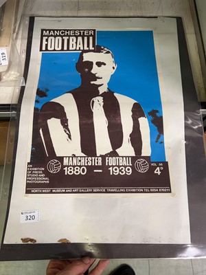 Lot 320 - A vintage Manchester football poster (1880-1939)