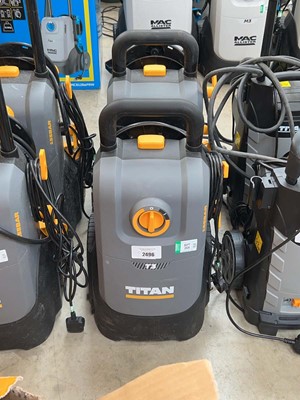 Lot 2496 - 2 Titan T3 electric pressure washers with hose,...