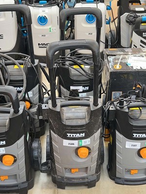 Lot 2506 - 2 Titan TTB1800PRW electric pressure washers,...