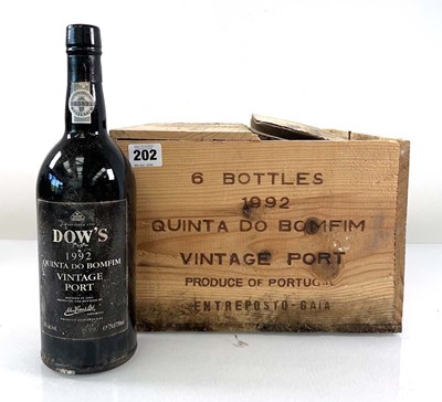 Lot 202 - A case of 6 bottles of Dow's Quinta Do Bomfim...