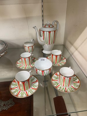 Lot 338 - A four place mid-20th century Czech coffee...
