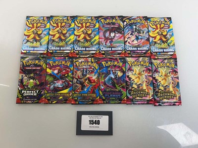 Lot 1540 - Pokémon TCG: Mega Evolution - Chaos Rising (6),...