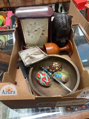 Lot 345 - A carton of assorted goods to include an...