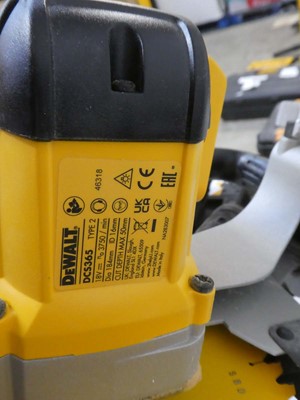 Lot A Dewalt DCS365M2 184mm 18V cordless single...