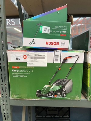 Lot 2517 - Boxed Bosch easy rotak electric lawnmower with...