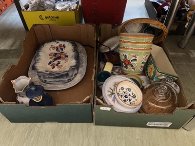 Lot 456 - Two trays of mainly ceramic ware to include...