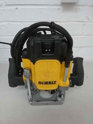 Lot A Cased Dewalt DWE625 240V plunge router with...