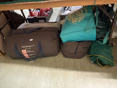 Lot 457 - Six bags containing four tents to include...