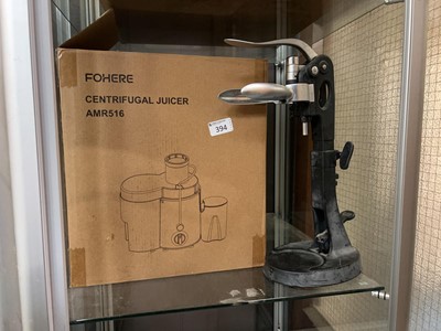 Lot 394 - A modern wine bottle opener along with a boxed...