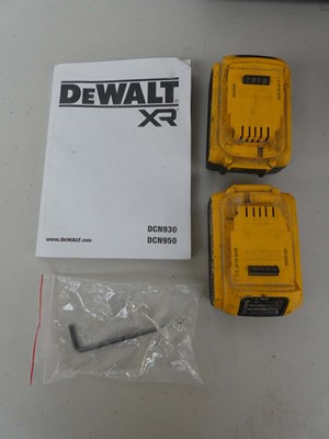 Lot A cased Dewalt DCN930 type 1 18v XR brushless...