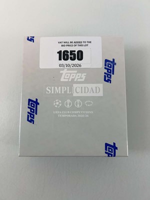 Lot 1650 - Topps Simplicidad UEFA Club Competitions...